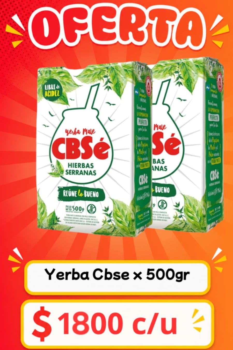 Yerba cbse x 500gr 1