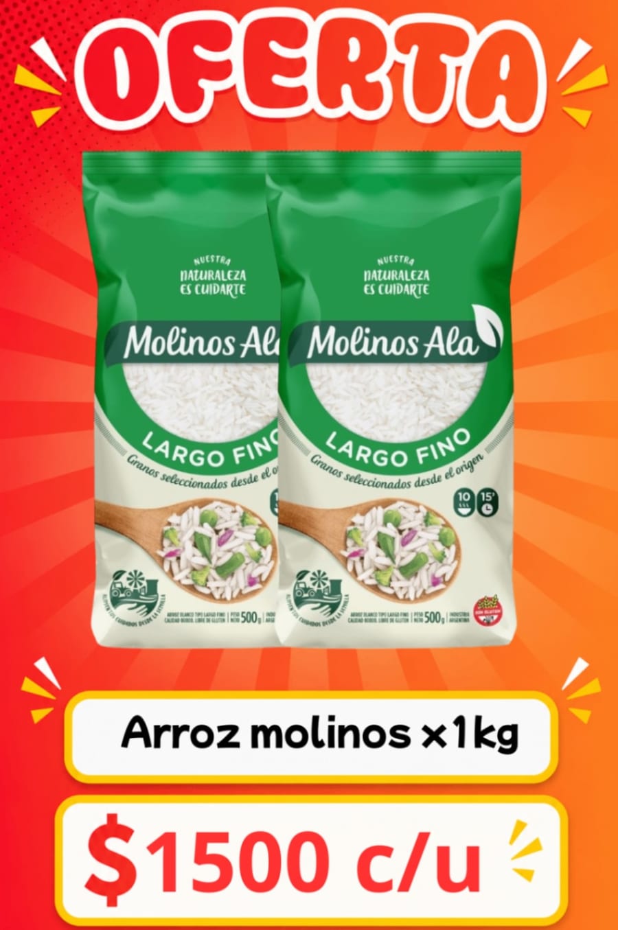 Arroz Molinos x 1kg 1