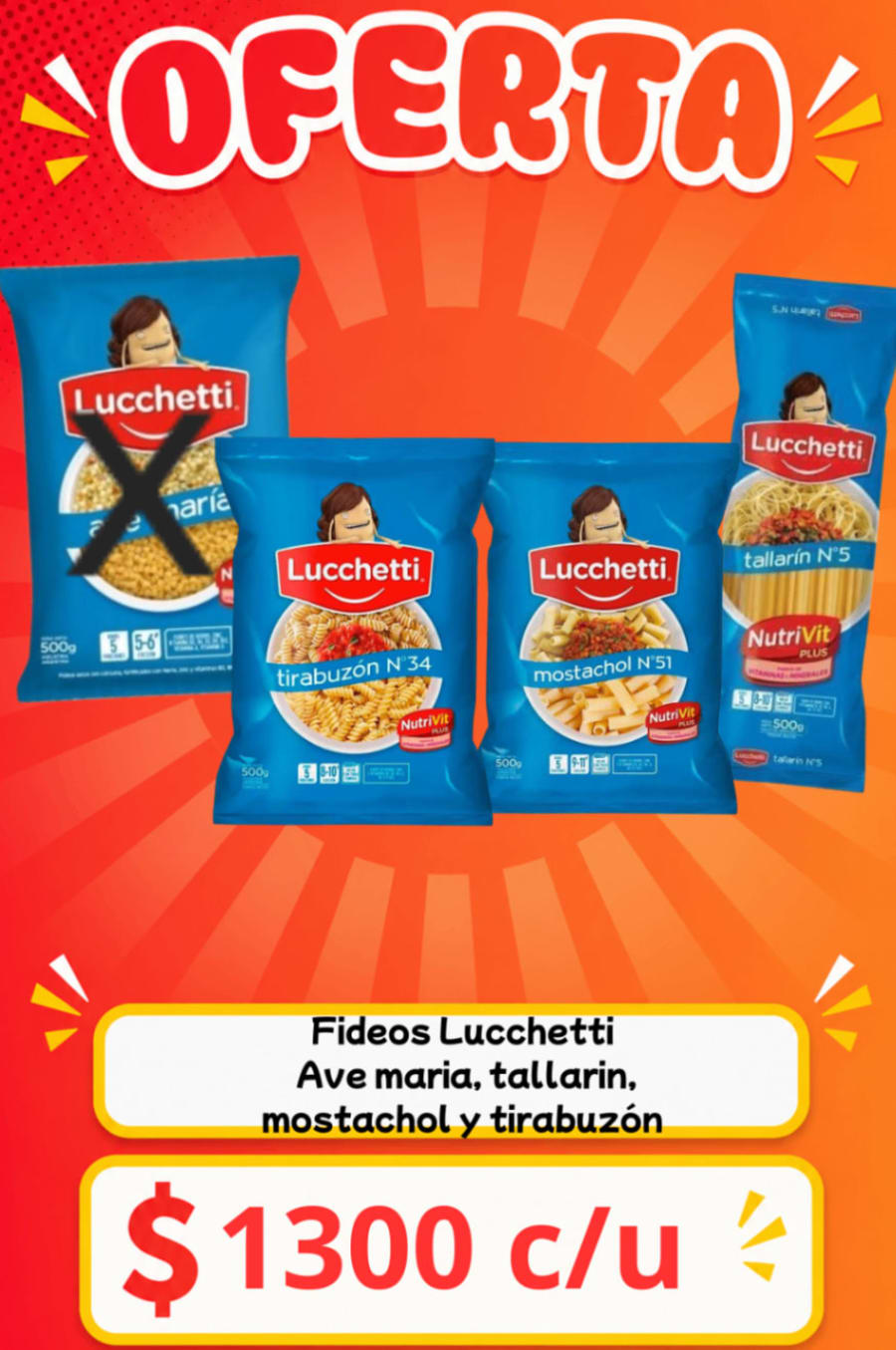 Fideos Lucchetti 1