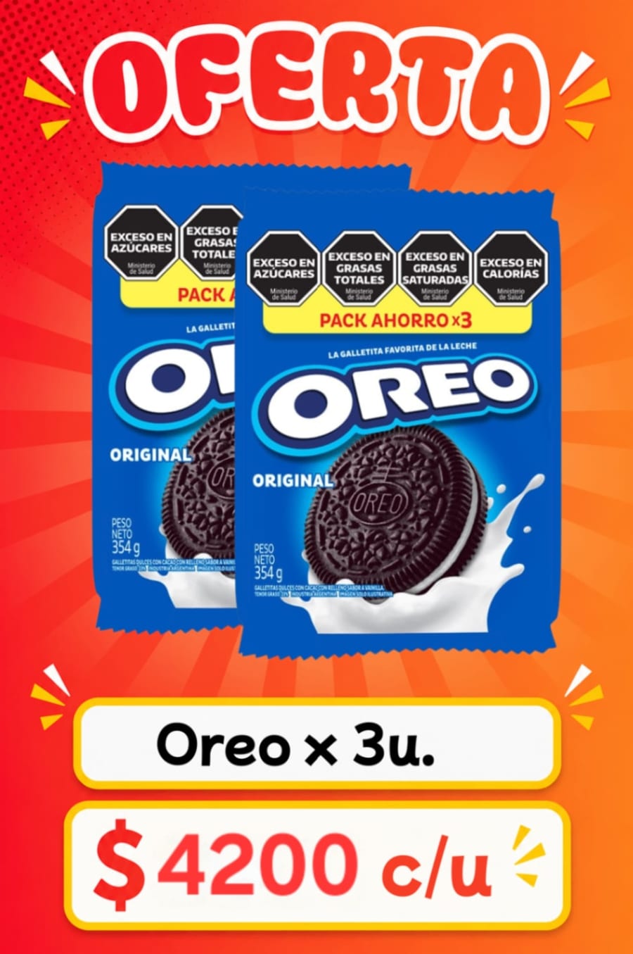 Oreo x 3u. 1
