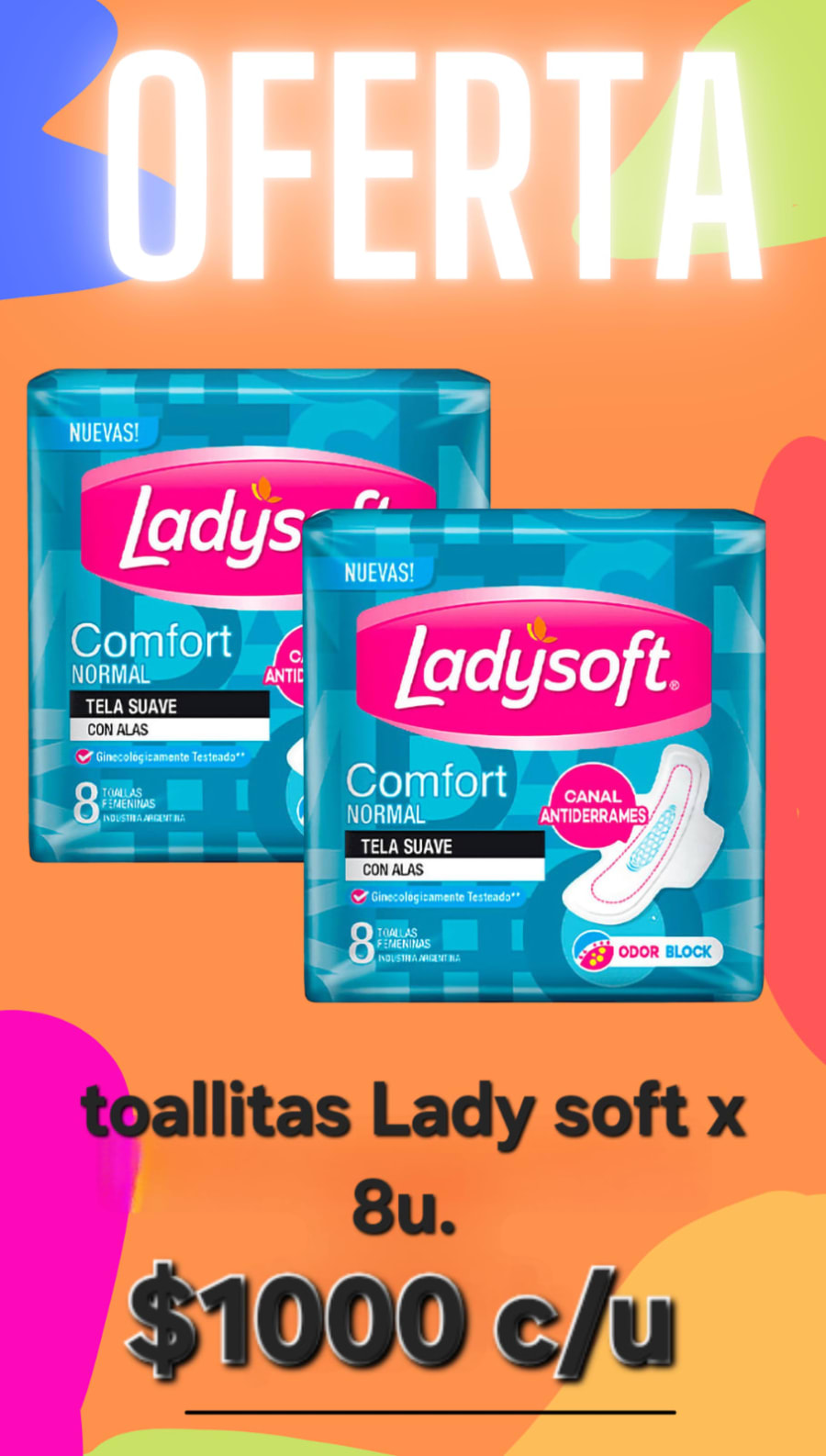 Toallitas Ladysoft 1