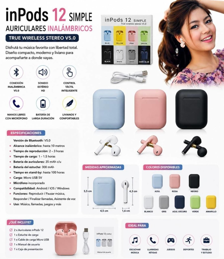 AURICULAR INPODS 12 BT 1