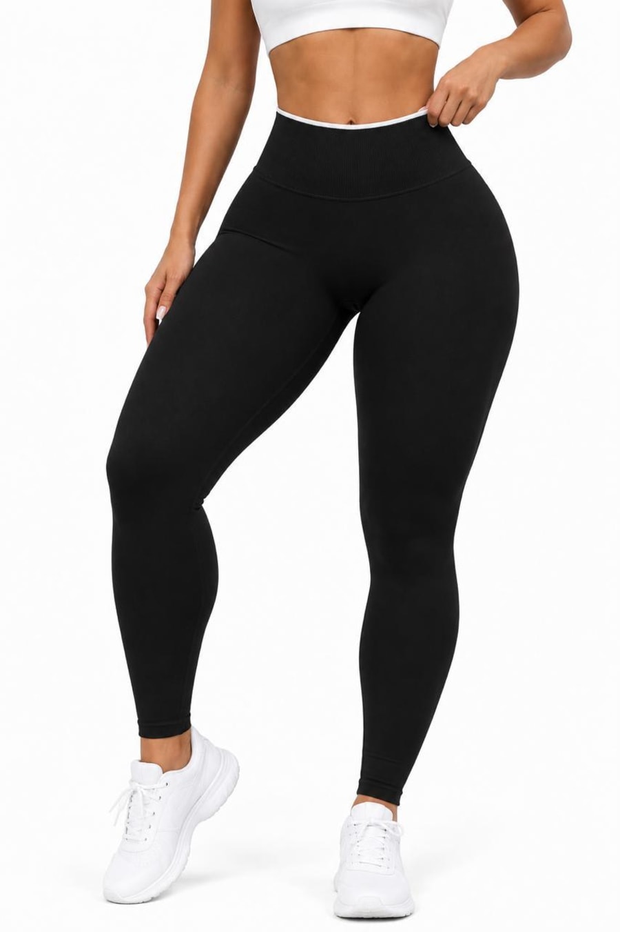 Licra deportiva negro efecto push-up invisible 1