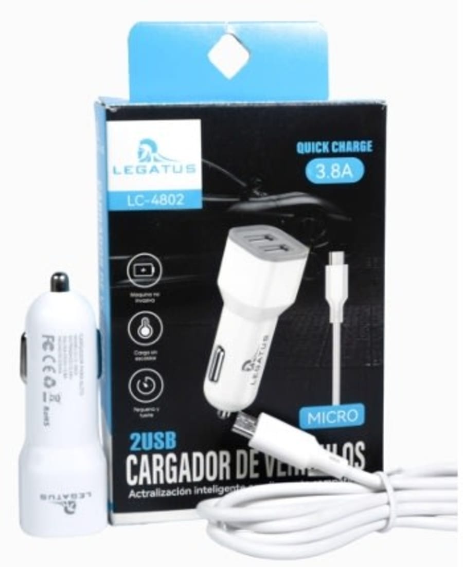 CARGADOR LEGATUS LIGTNING 3.8A 1