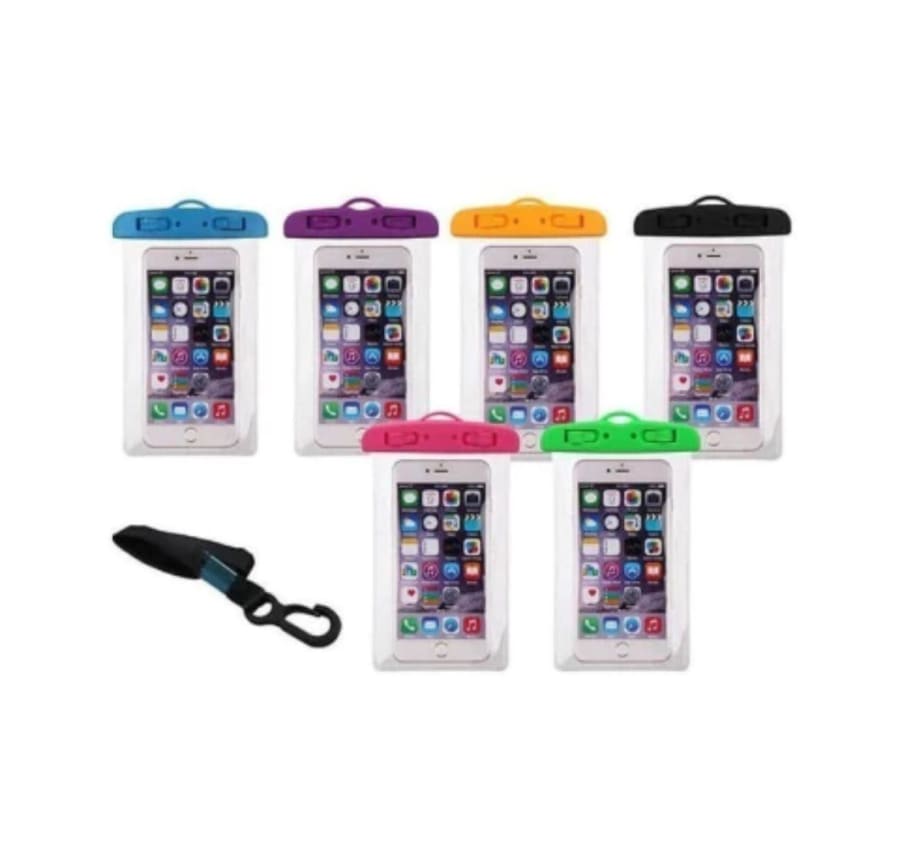 FUNDA BOLSA IMPERMEABLE PARA CELULAR C/ CORREA 1