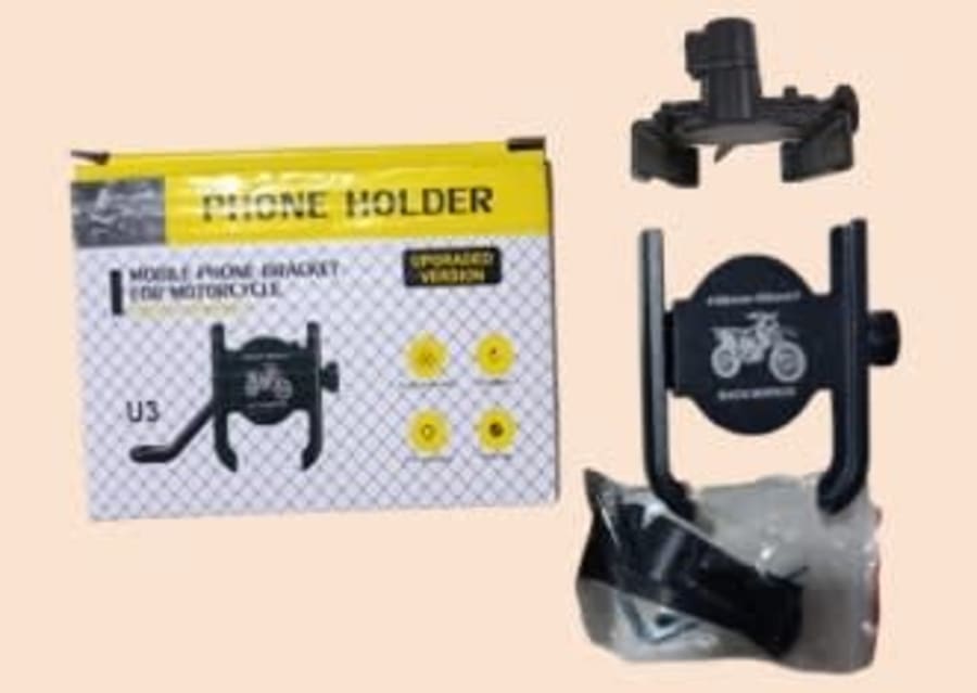 SOPORTE P/CELULAR D-06710B ALUMINIO p/MOTO 1
