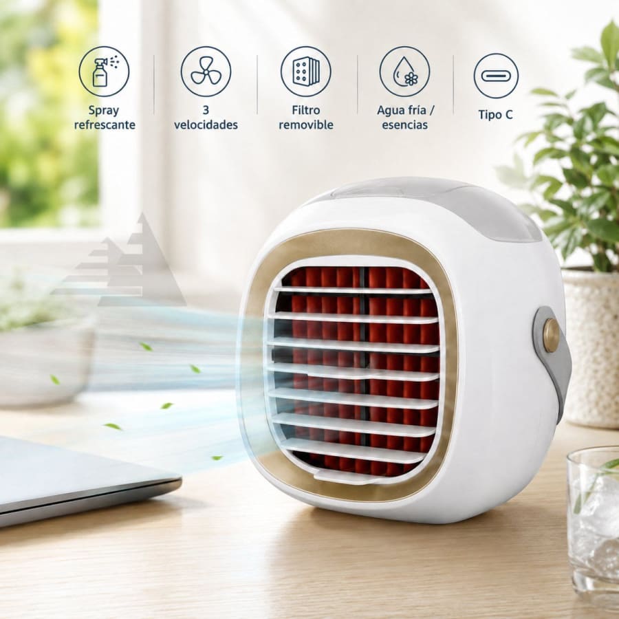 AIRE ACONDICIONADO PORTATIL 3 VELOCIDADES CON DIFUSOR 1