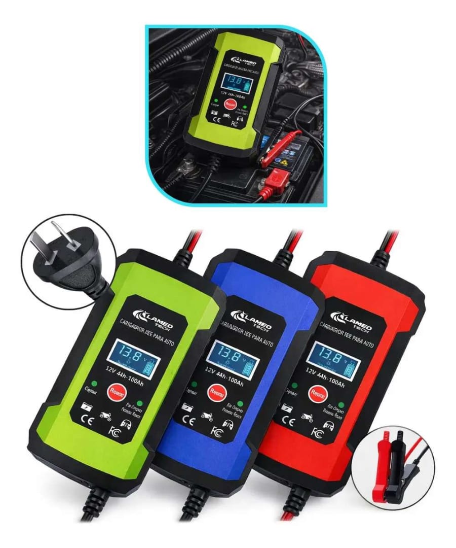 CARGADOR DE BATERIA PARA AUTO LAMBO 12V 4-100Ah 1