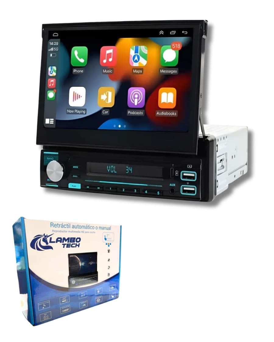 ESTEREO CON PANTALLA RETRACTIL 7" MP5 1