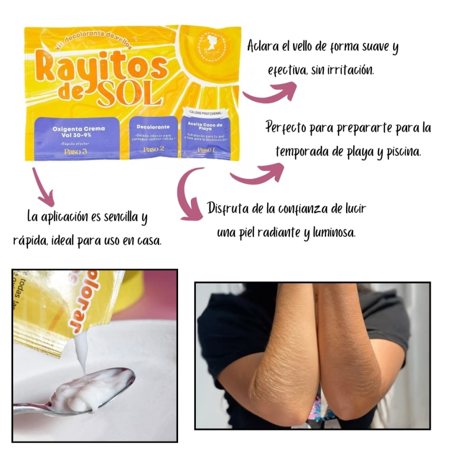 Kit Decolorante de Vellos 1