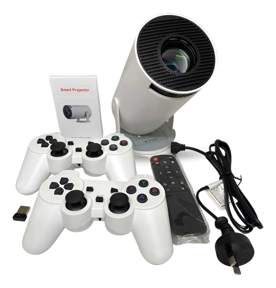 PROYECTOR TUBO CON CONSOLA DE JUEGO 2en1 LAMBO 1