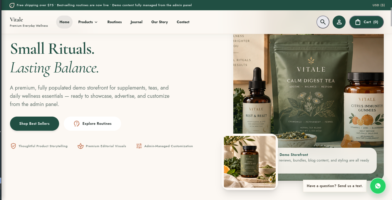 Wellness Store CMS