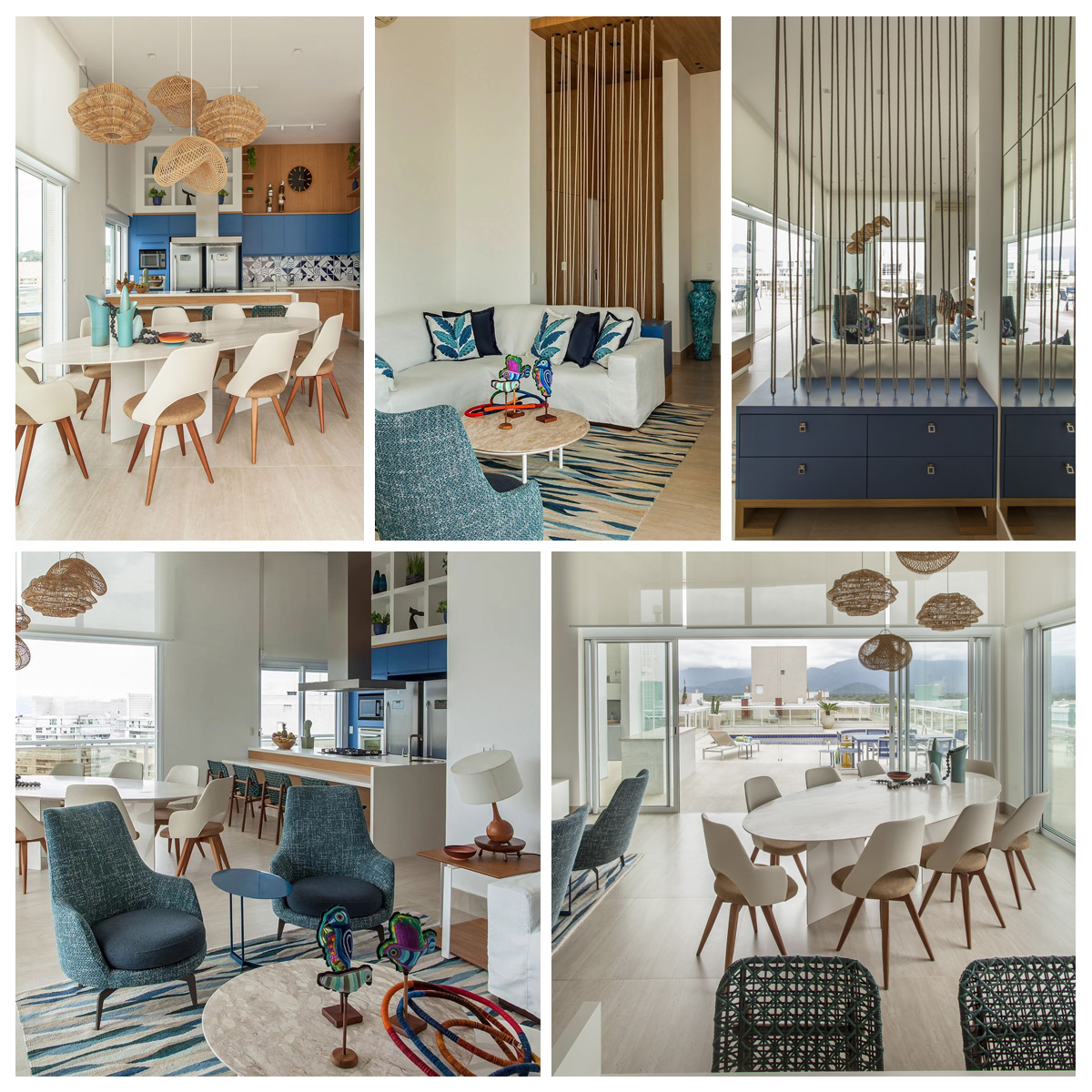 Arquitetura e design relaxantes em apartamento praiano / Fotografia Eduardo Pozella