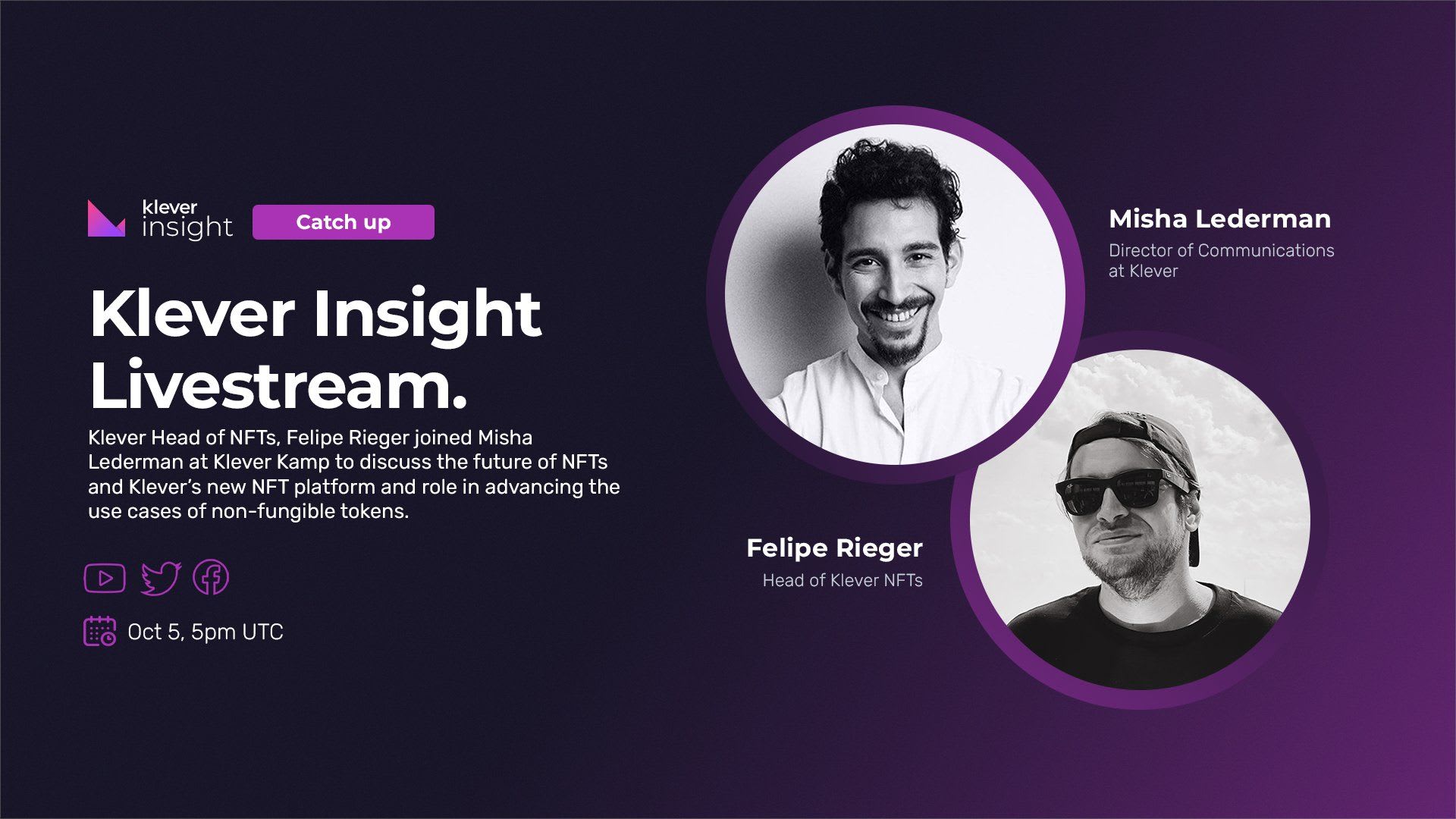 Klever Head of NFTs, Felipe Rieger interviewed at KleverKamp to discuss the future of NFTs