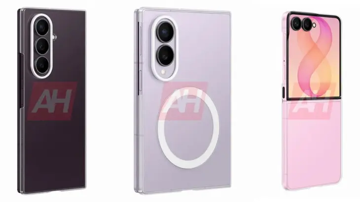 Samsung Galaxy Z Fold 8, Fold 8 Ultra, and Z Flip 8 foldable lineup side by side