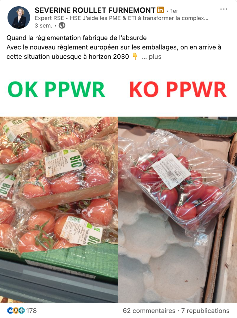 Publication de Séverine — 03 · Comparaison visuelle : 178 réactions, 62 commentaires et 7 republications.