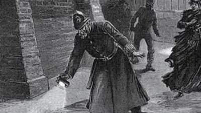 Jack the Ripper murder scene in Whitechapel, 1888