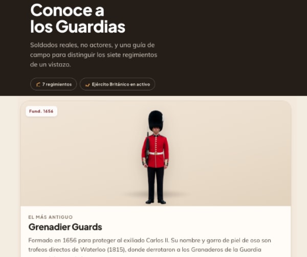 Una guía para distinguir cada regimiento