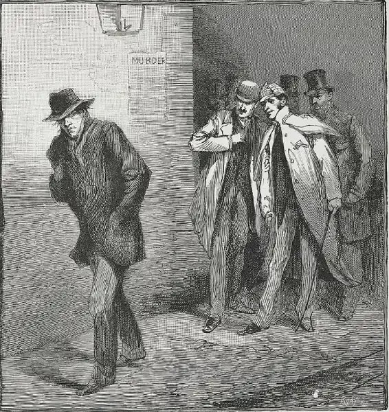 Jack the Ripper 1888 illustration from the Victorian press