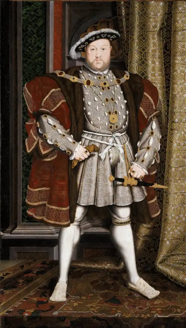 Portrait of Henry VIII who developed the area that became Soho London