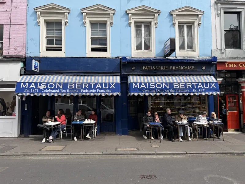 Maison Bertaux patisserie at 28 Greek Street Soho London