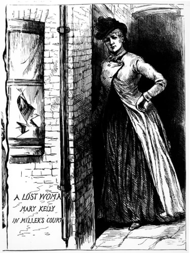 Mary Jane Kelly, the final canonical victim - last seen alive at the Ten Bells pub