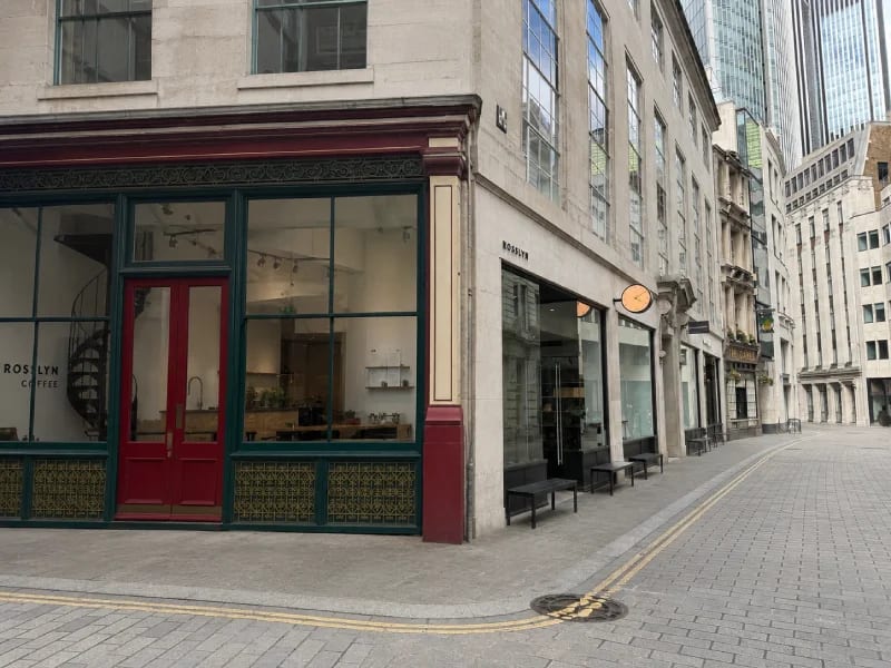 Rosslyn Coffee at Leadenhall Market, City of London
