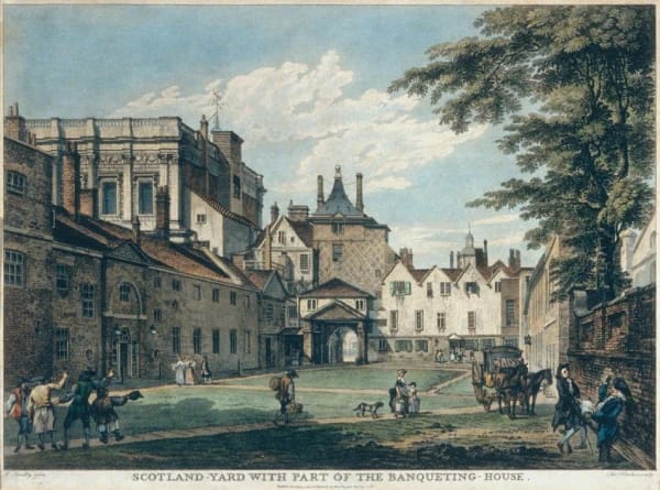 Scotland Yard, the Metropolitan Police headquarters in Victorian London