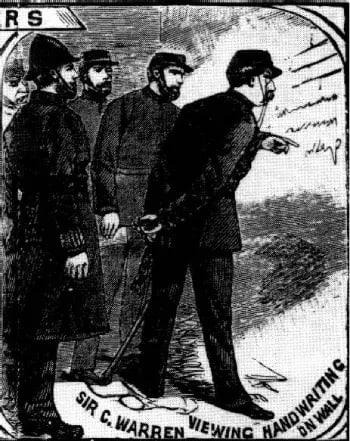 Goulston Street graffiti, 1888 — the chalked message erased by police after the Mitre Square murder