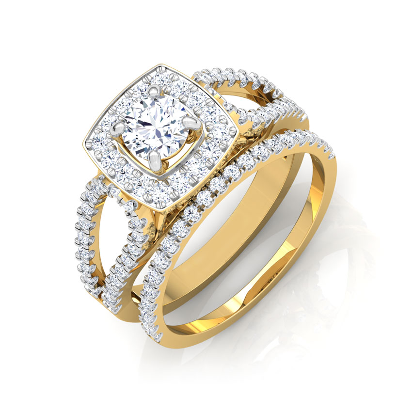 Caratlane bridal 2024 ring set