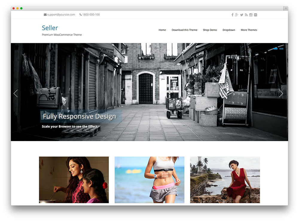 seller - minimal WooCommerce theme