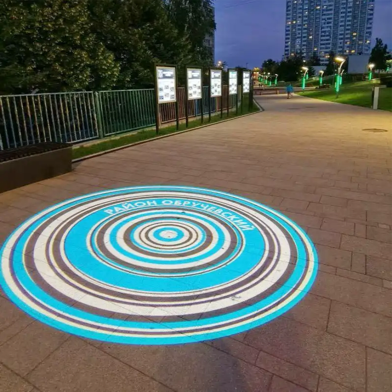 4 Gobo High Wattage Outdoor Projector — Pride celebration gobo projection design — a custom gobo projection example