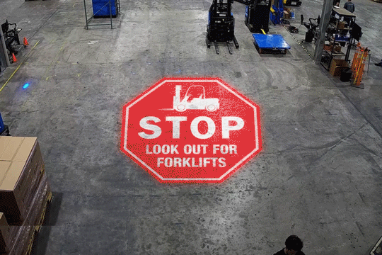 High Powered Industrial Spin Logo Projector — Inspirational quote gobo projection design