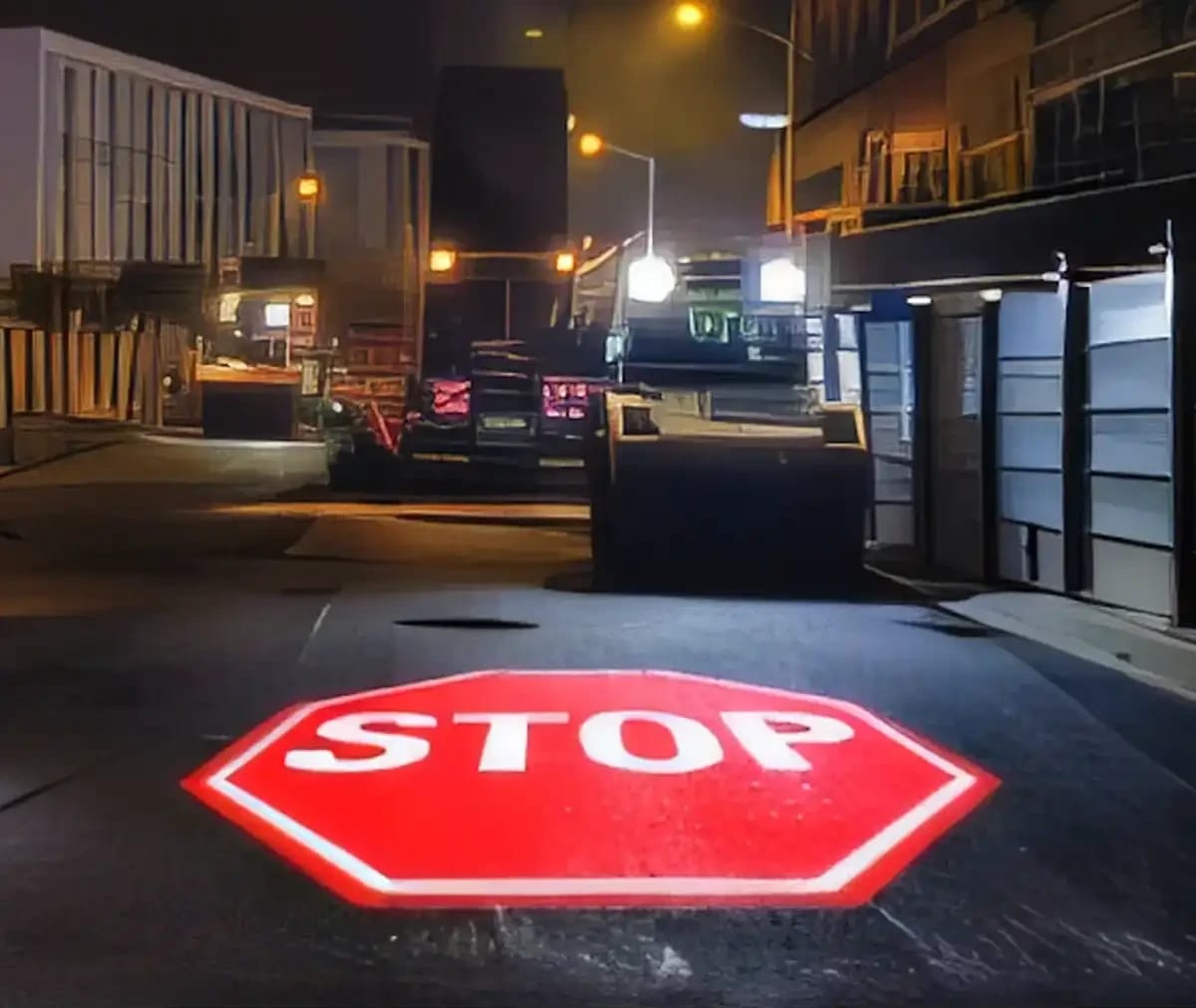 Real transportation & logistics projections in action — Infinity Projectors