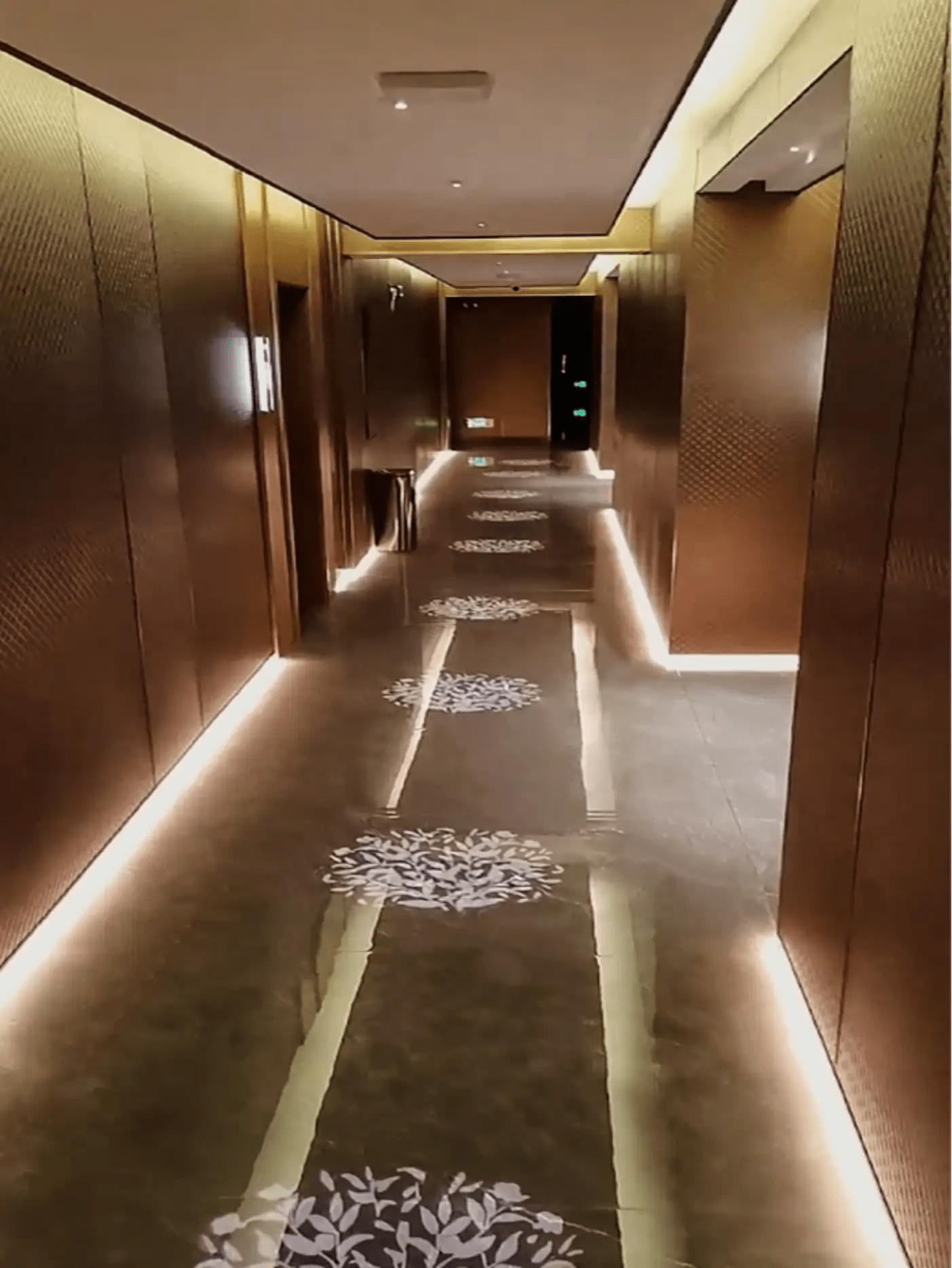 Inspirational quote gobo projection design — projected on-site with an Infinity gobo projector