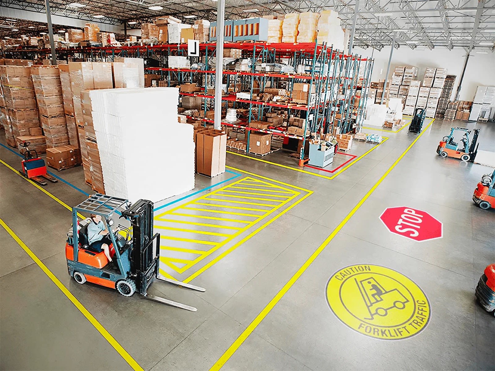 Bold safety markings that stop people in their tracks