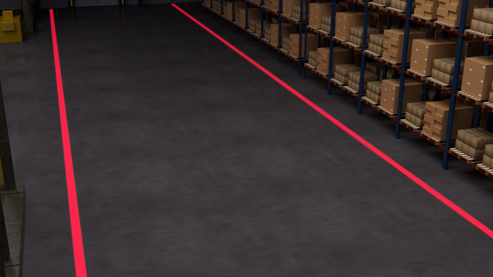 Real warehouse & facility safety projections in action — Infinity Projectors