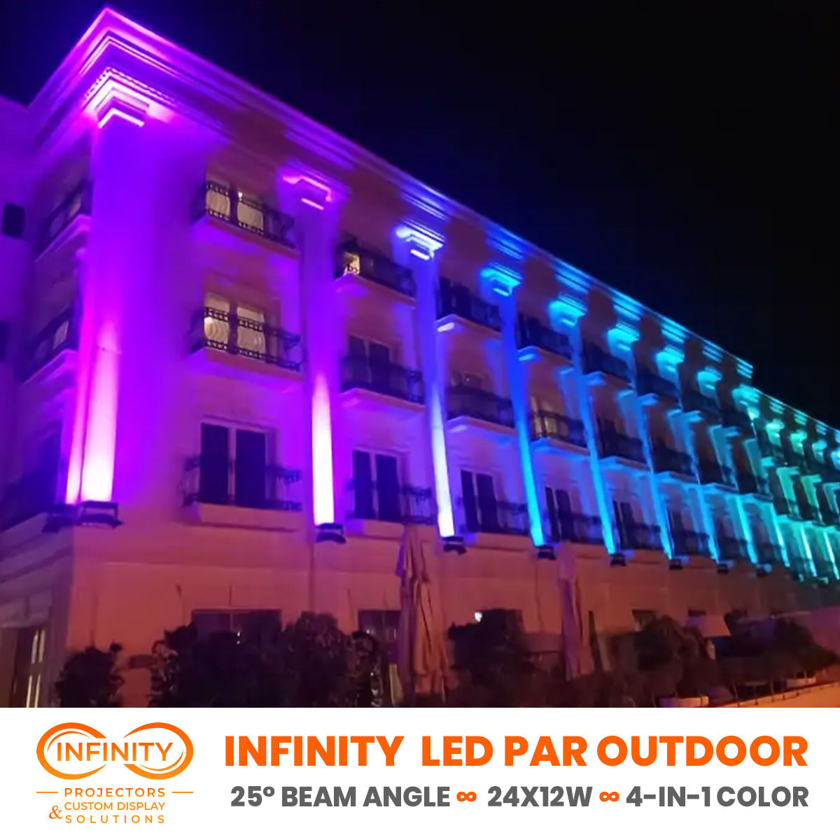 Real hospitality projections in action — Infinity Projectors