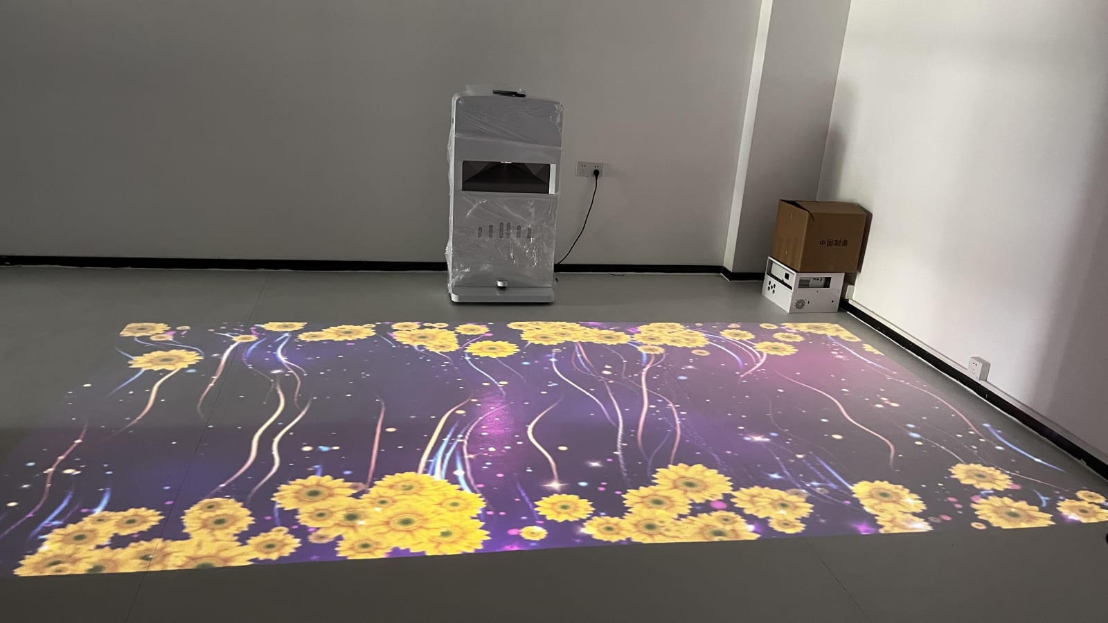 displayed with an Infinity interactive projector
