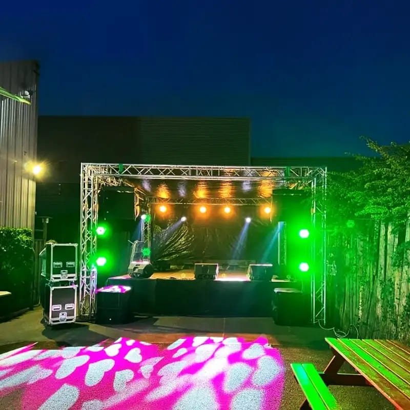 Party & event gobo projection design — cast in light by a custom gobo projector