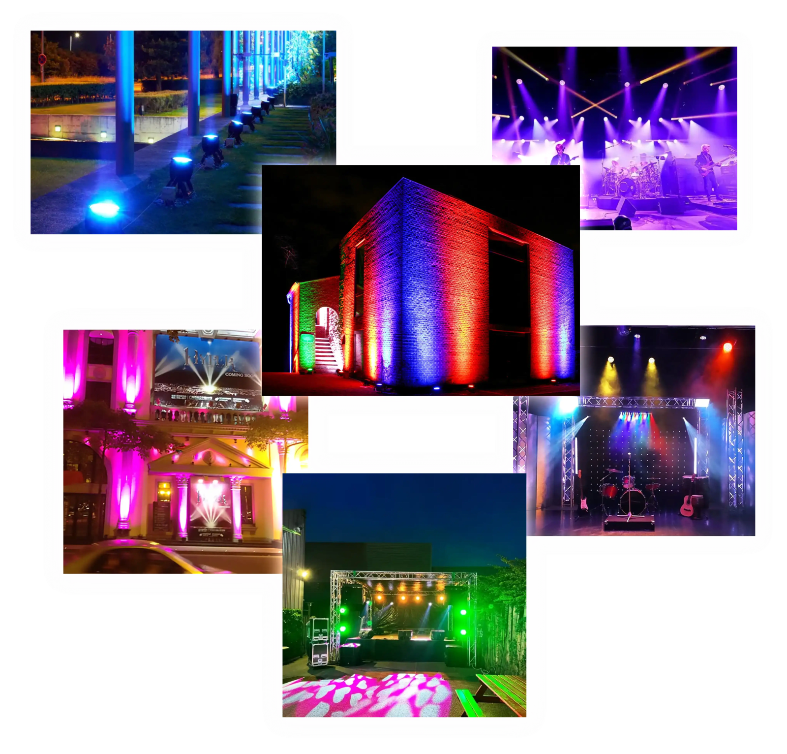 Party & event gobo projection design — projected with a gobo logo projector