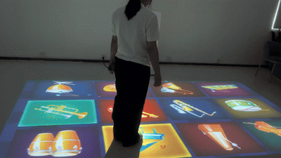 set up on-site with an Infinity interactive projector