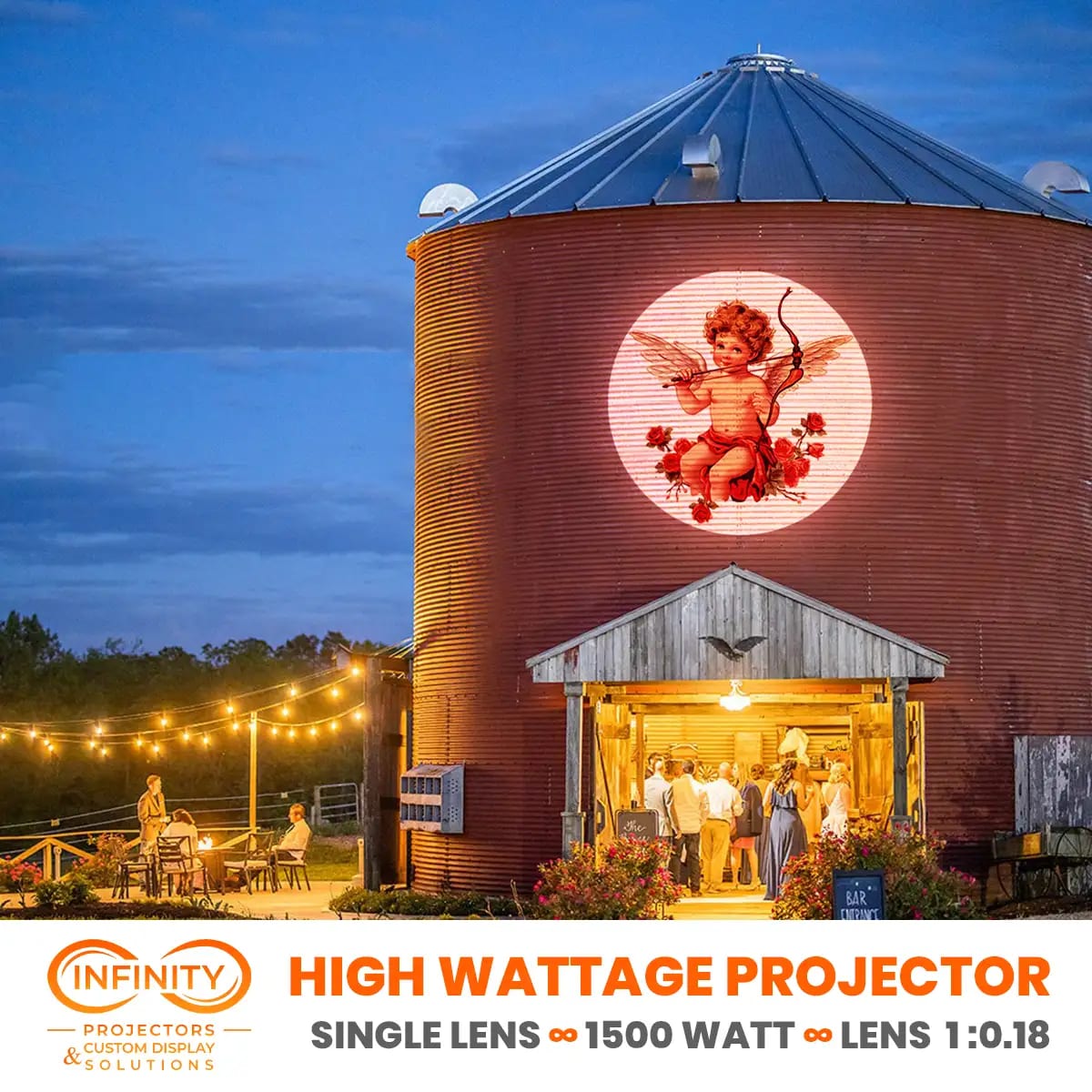Real wedding & event projections in action — Infinity Projectors