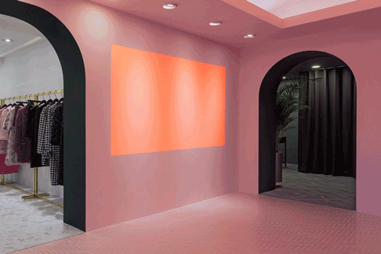 Indoor Video Projector 90W - 1200lm — Inspirational quote gobo projection design — projected on-site with an Infinity gobo projector