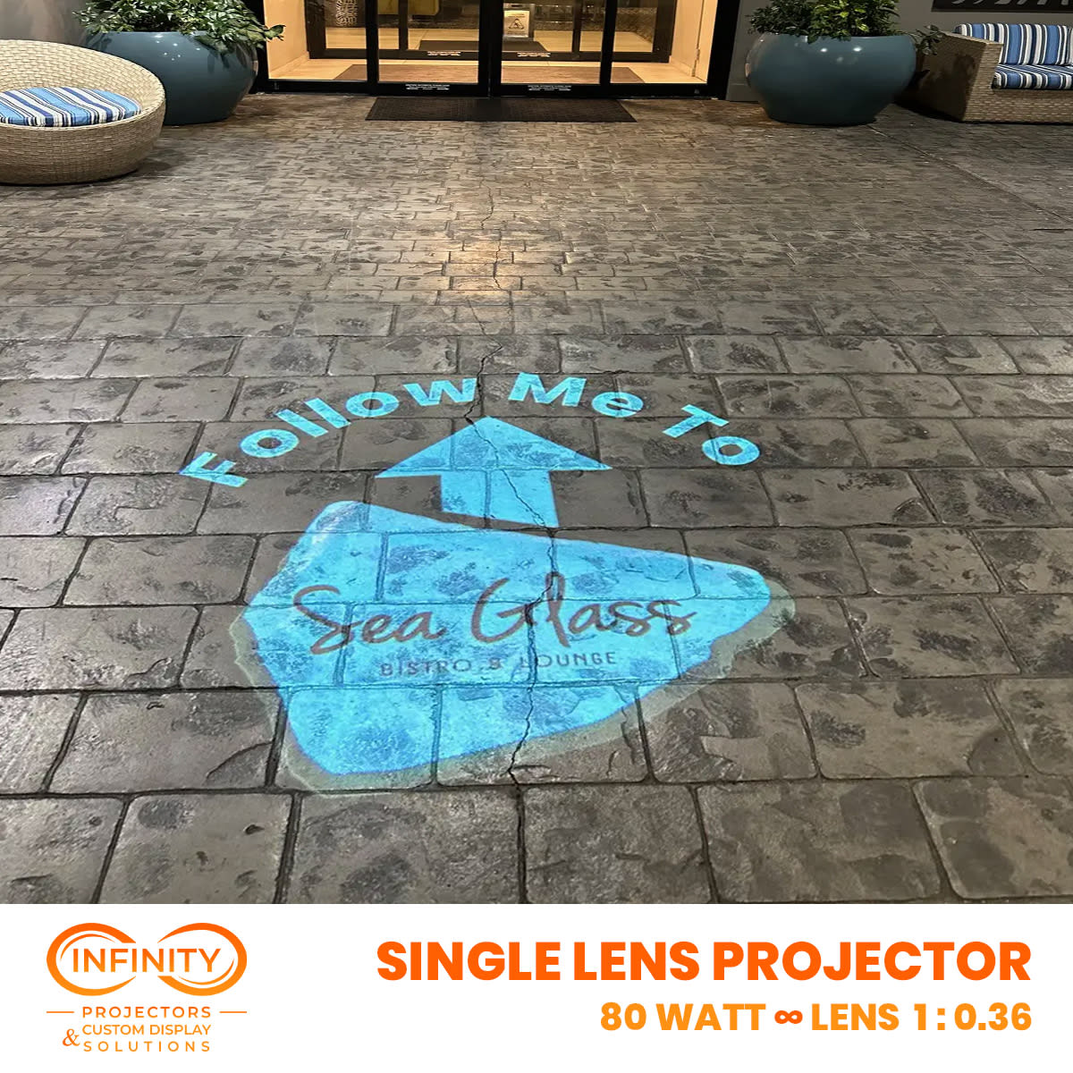 Real hospitality projections in action — Infinity Projectors
