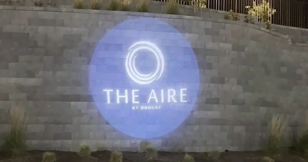 A club crest across a whole sports dome