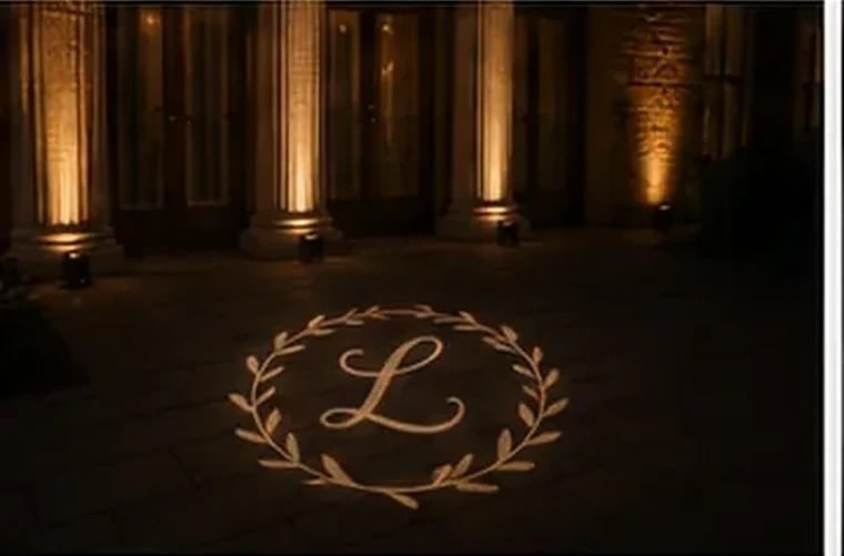 "Better Together" projection on a wedding reception feature wall — Infinity Projectors