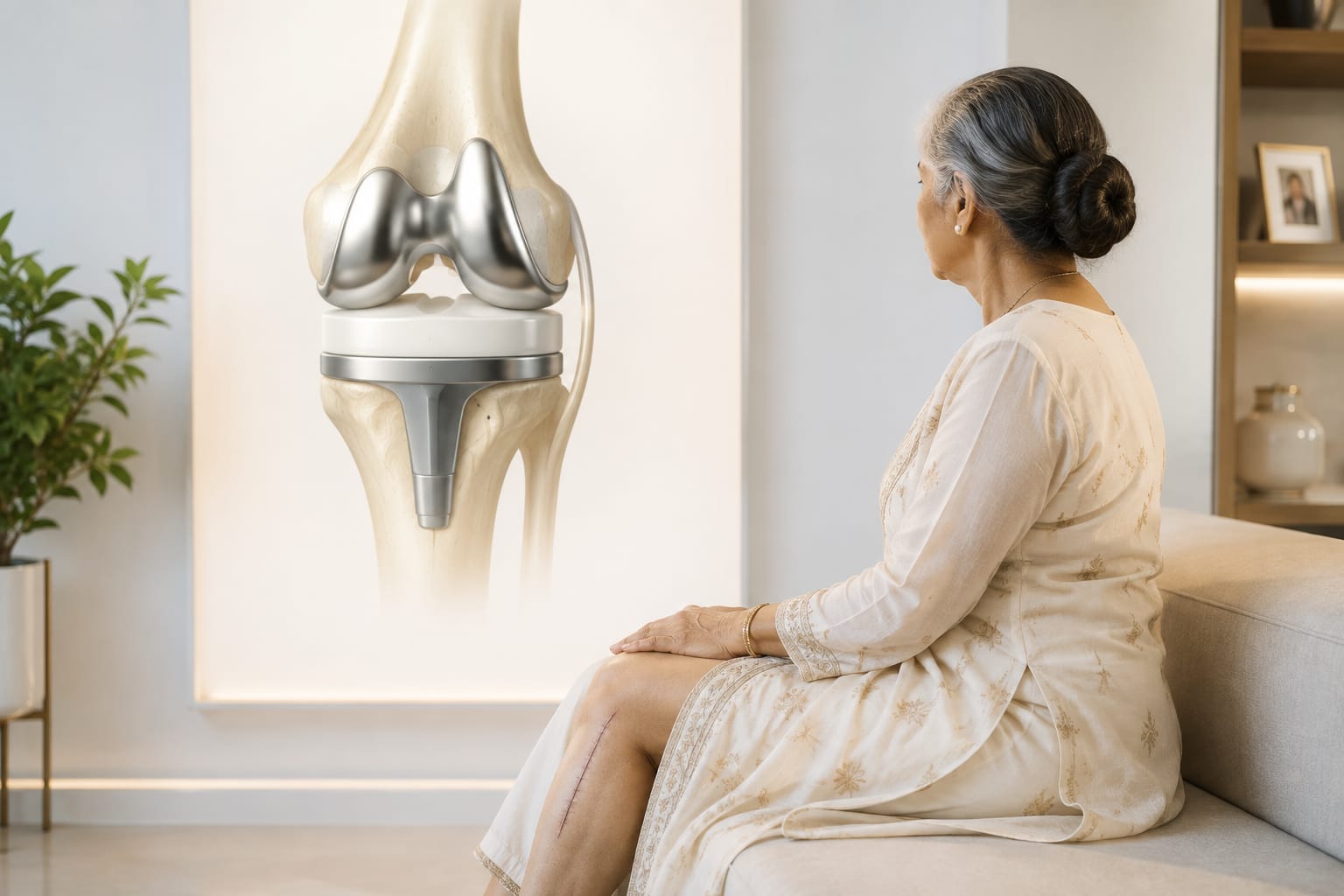 Knee replacement implant rehabilitation