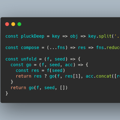 The image displays a dark-colored computer screen with lines of programming code written in various colors, including red, green, and blue, against a black background.