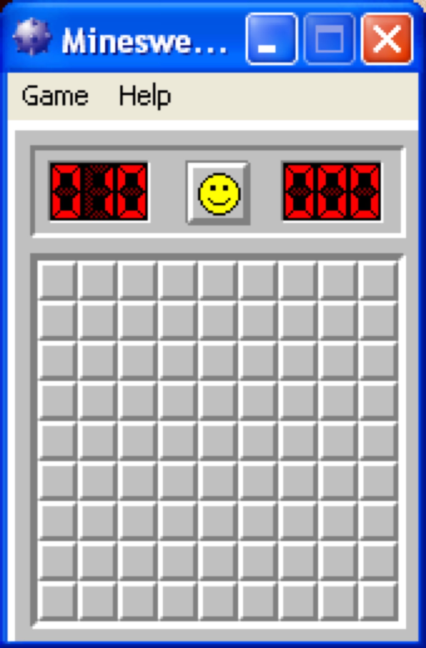 Minesweeper for Windows.